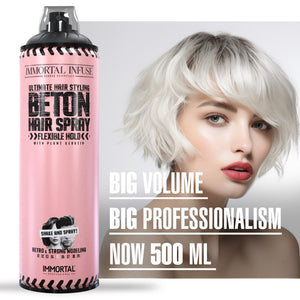 'Beton Hair Spray Flexible Hold' low shine/plant keratin/500ml