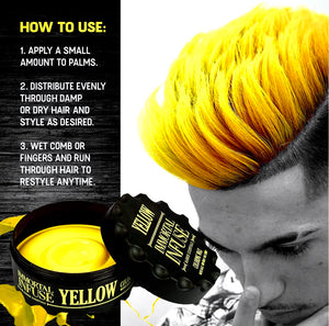 Coloring Hair Wax in Yellow