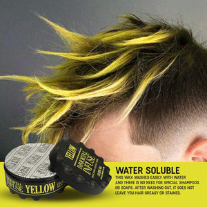 Coloring Hair Wax in Yellow